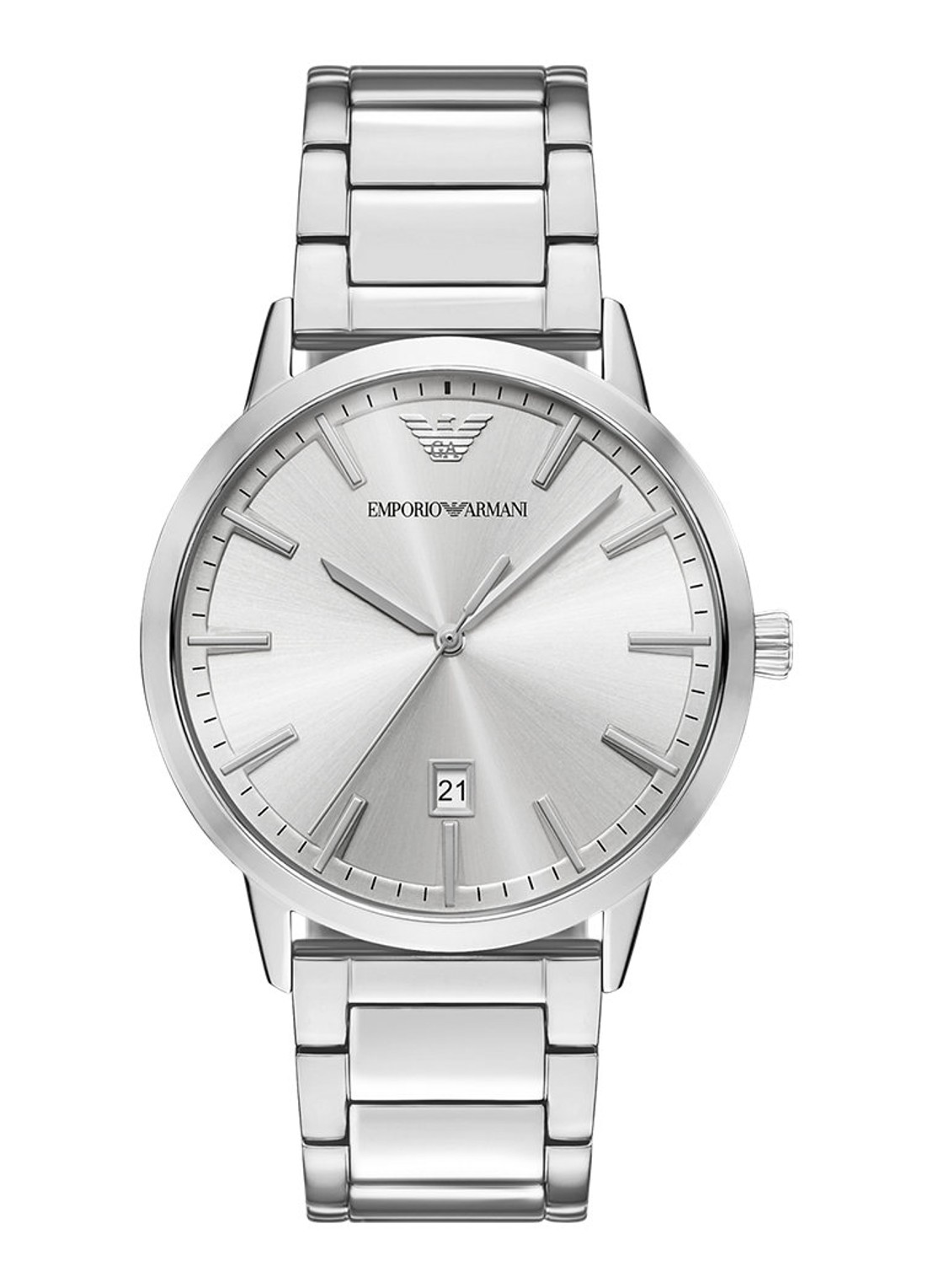 Armani Horloge AR11730 - voorkant 5 zilver