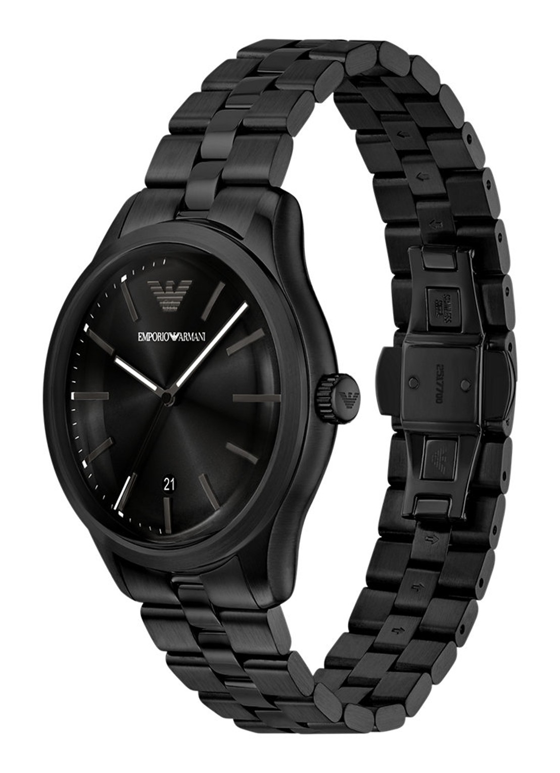 Armani Horloge AR11736 - detail 4 zwart