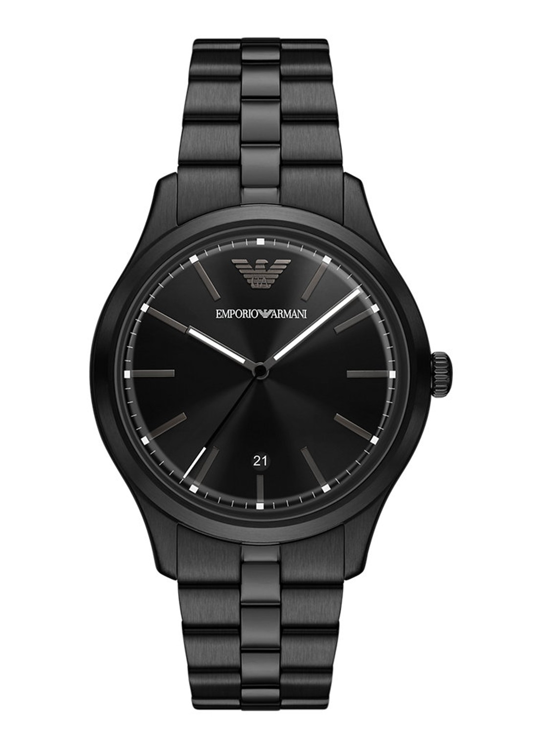 Armani Horloge AR11736 - voorkant zwart