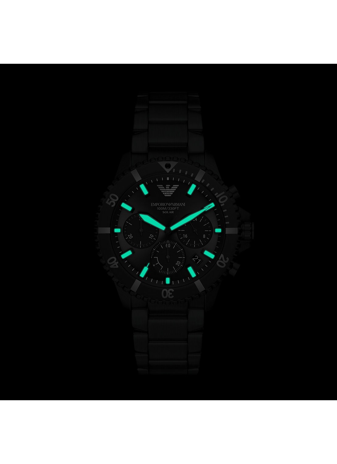 Armani Horloge AR11784 - detail 4 zwart
