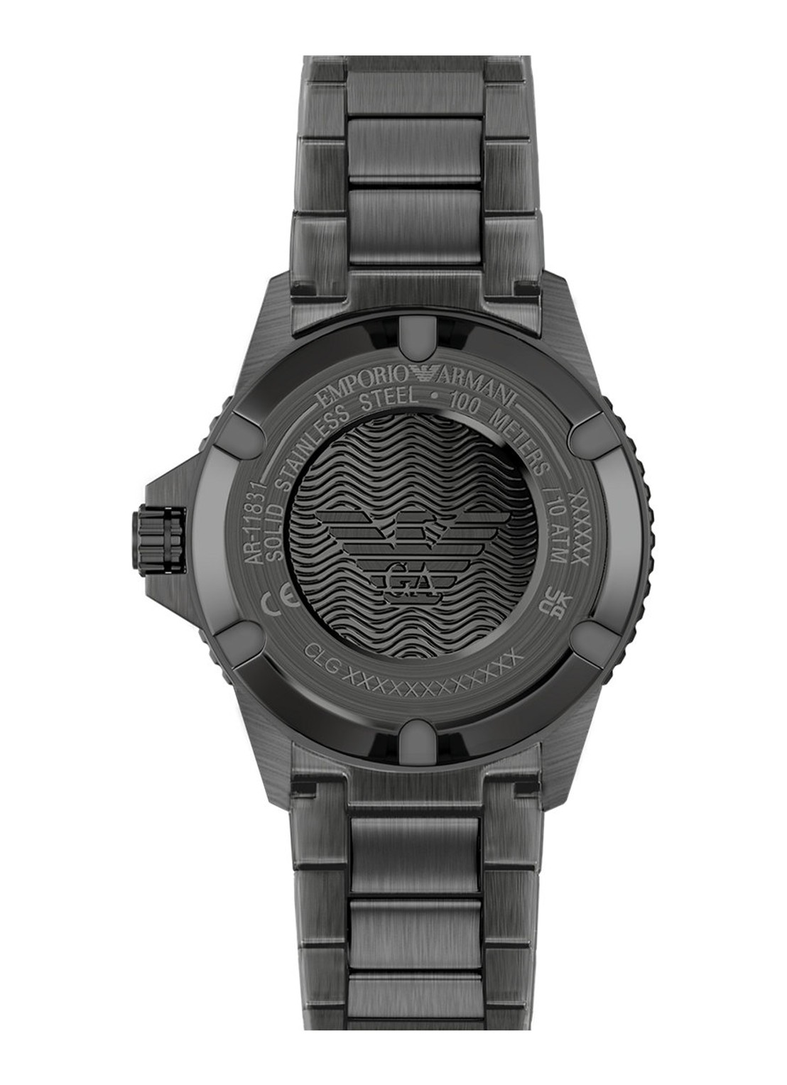 Armani Horloge AR11831 - detail 3 zwart