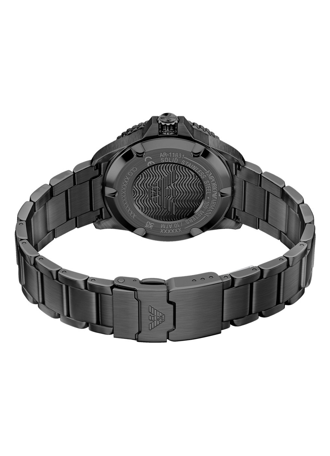 Armani Horloge AR11831 - detail 4 zwart