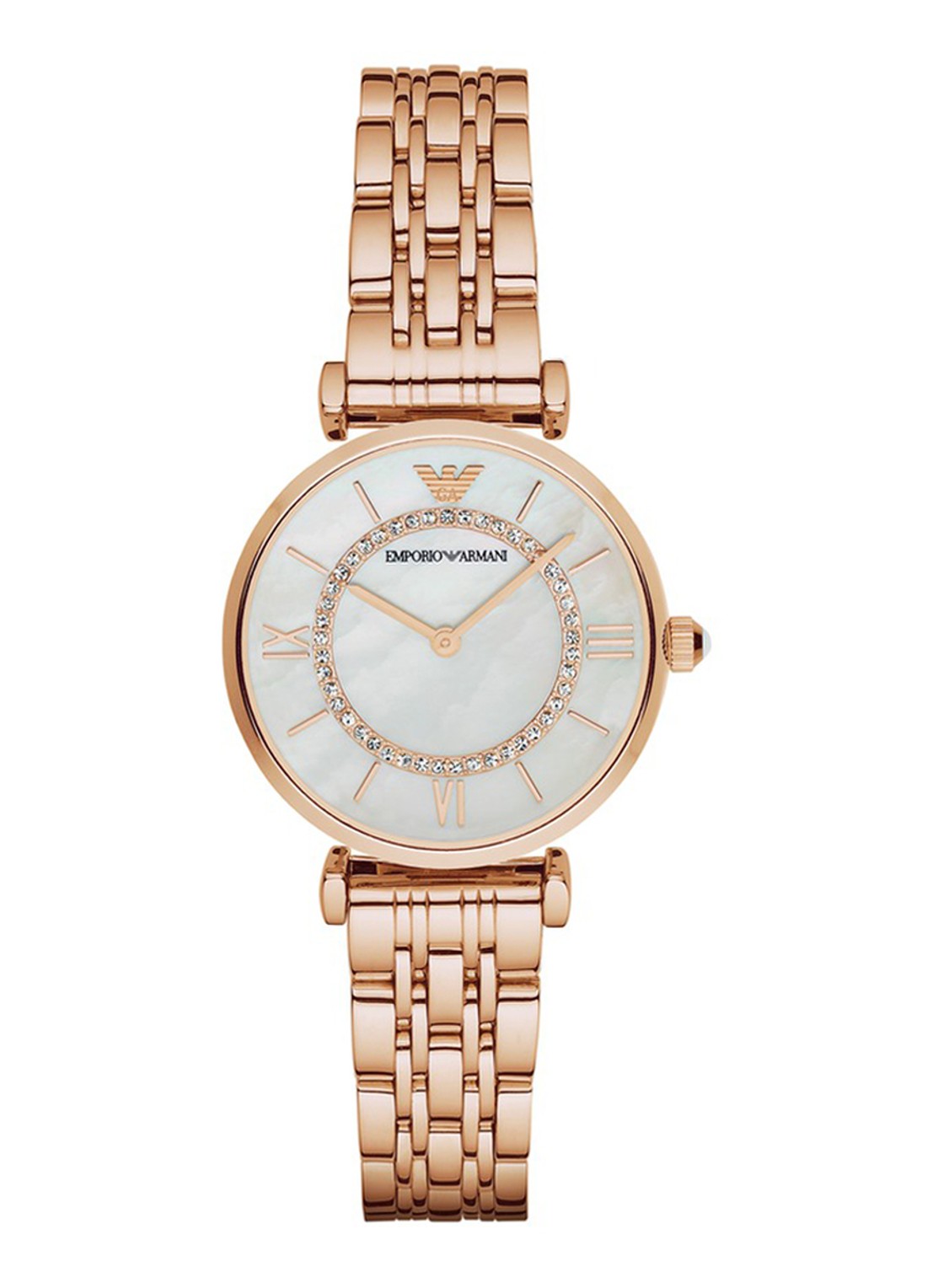 Armani Horloge AR1909 - voorkant roségoud