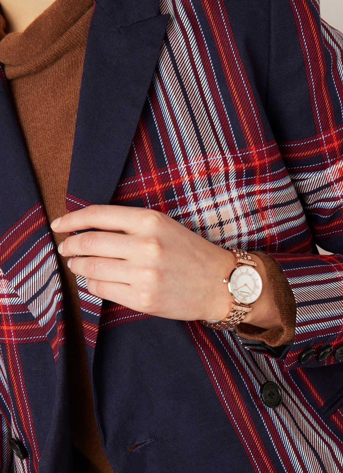 Armani Horloge AR1909 - voorkant 2 roségoud