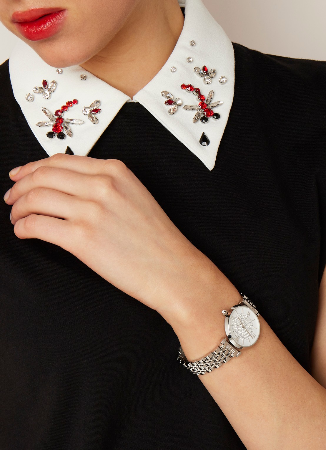 Armani Horloge AR1925 - voorkant 2 zilver