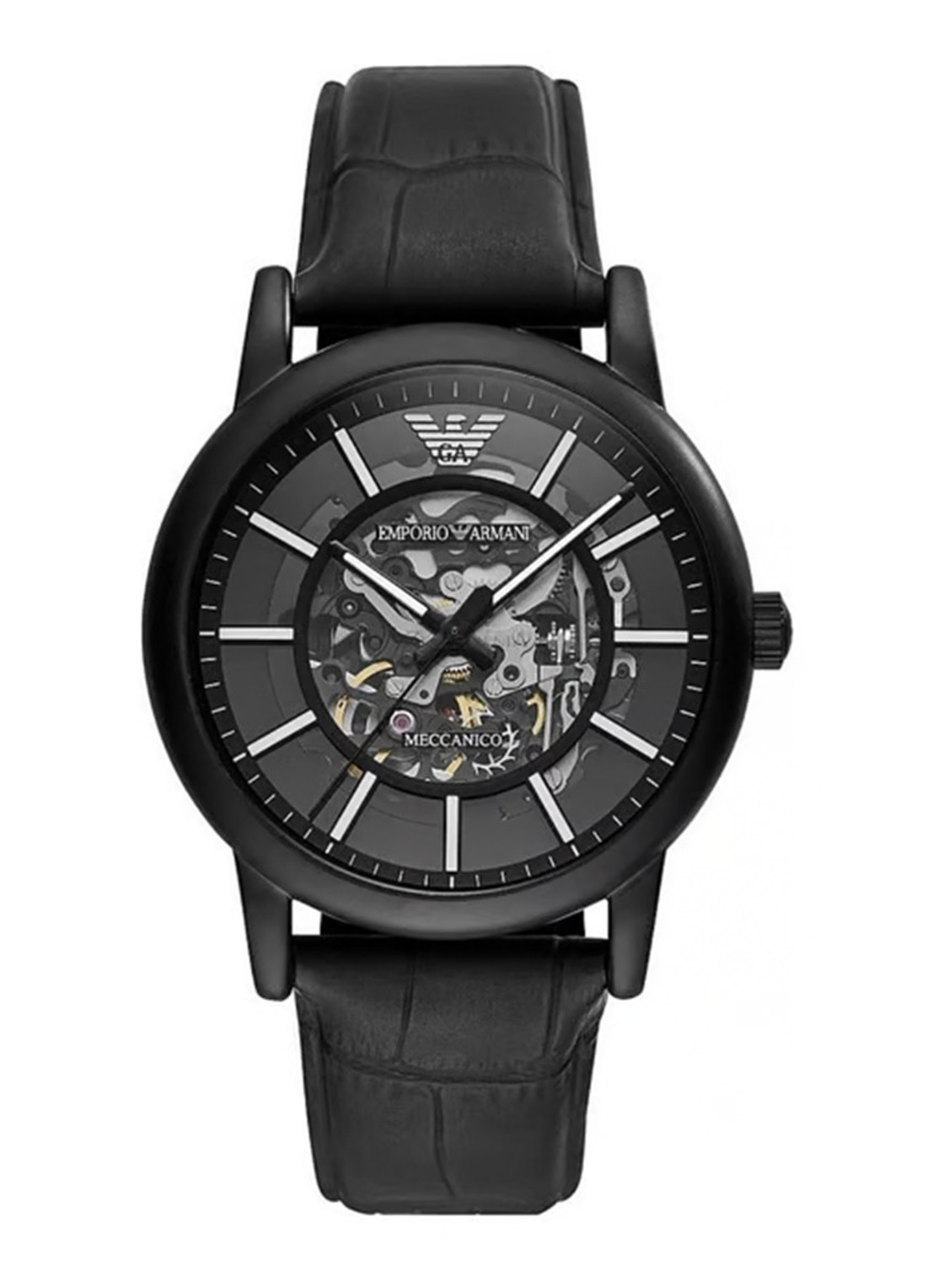 Armani Horloge AR60008 - voorkant 3 zwart