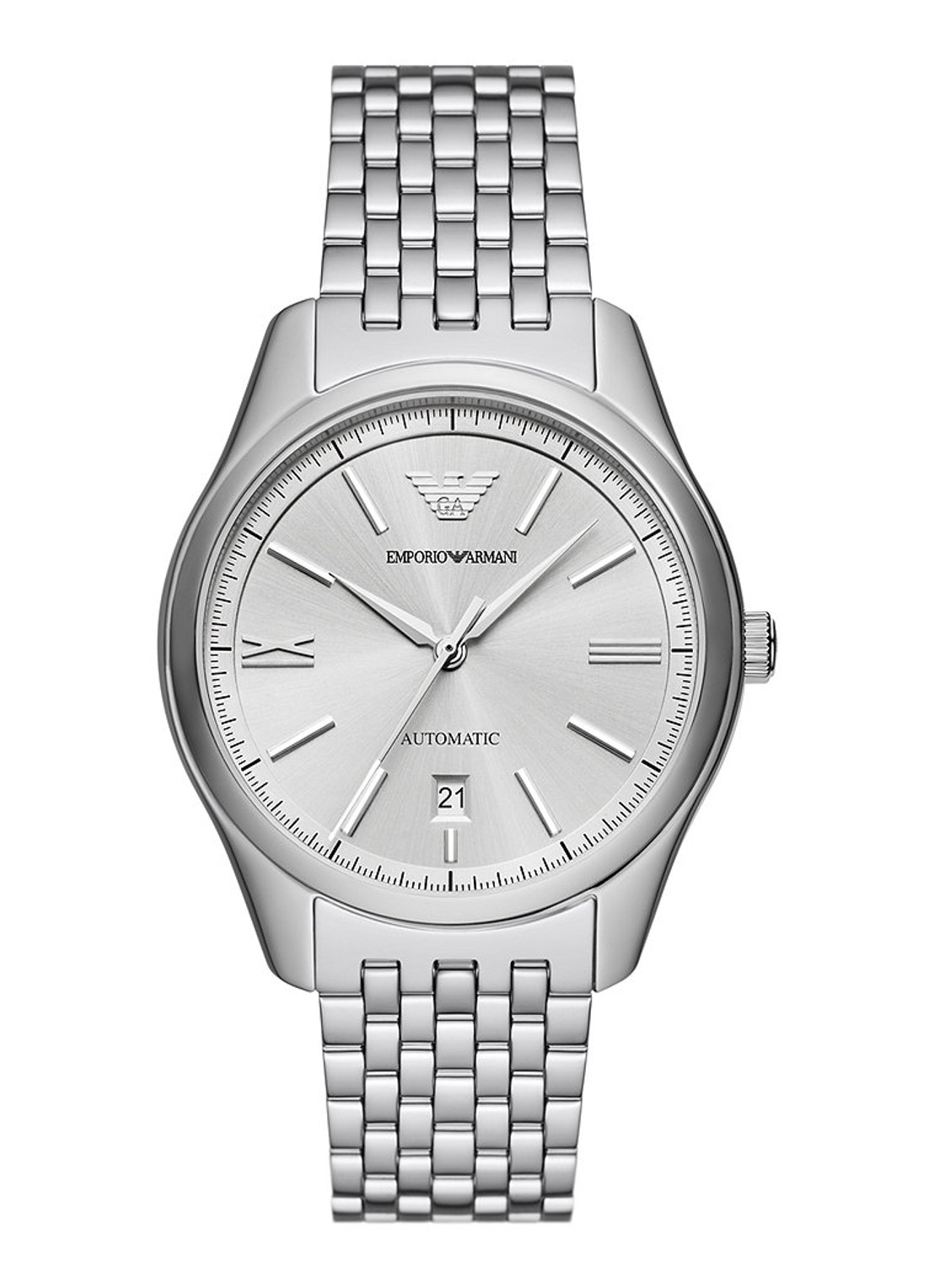 Armani Horloge AR60076 - voorkant zilver