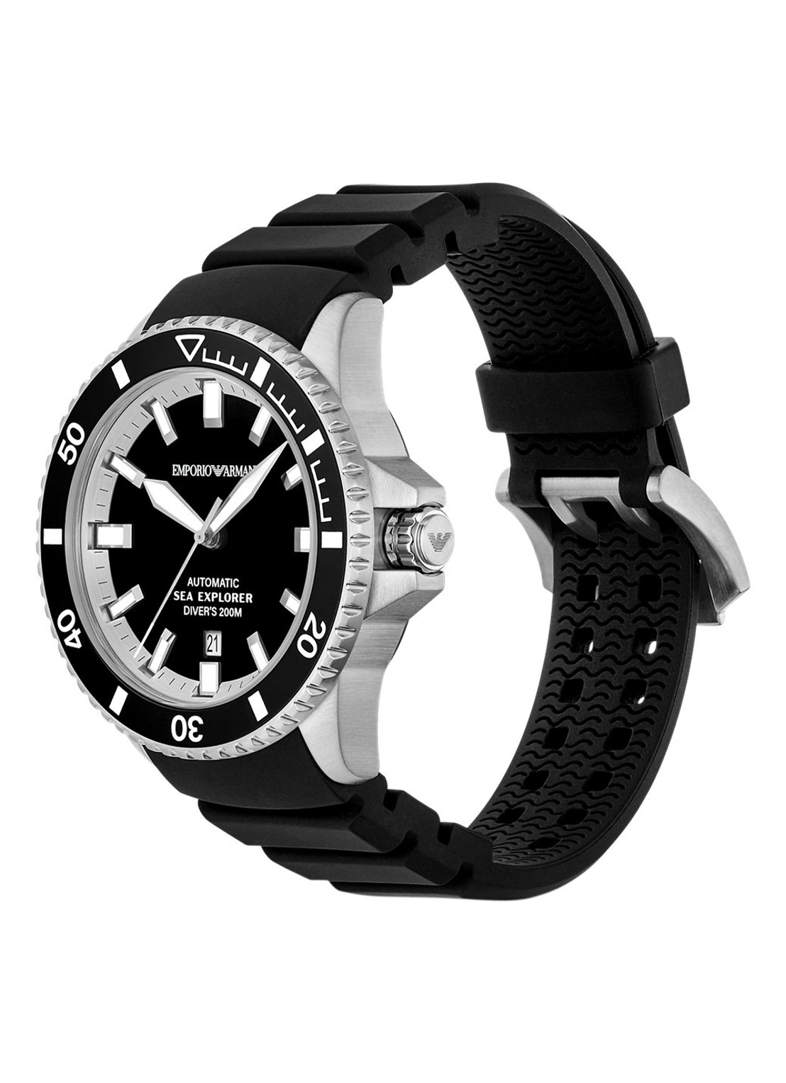 Armani Horloge AR60086 - detail 5 zilver