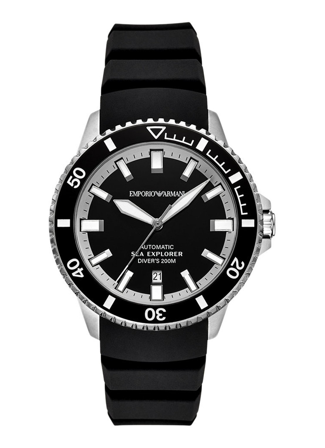 Armani Horloge AR60086 - voorkant zilver