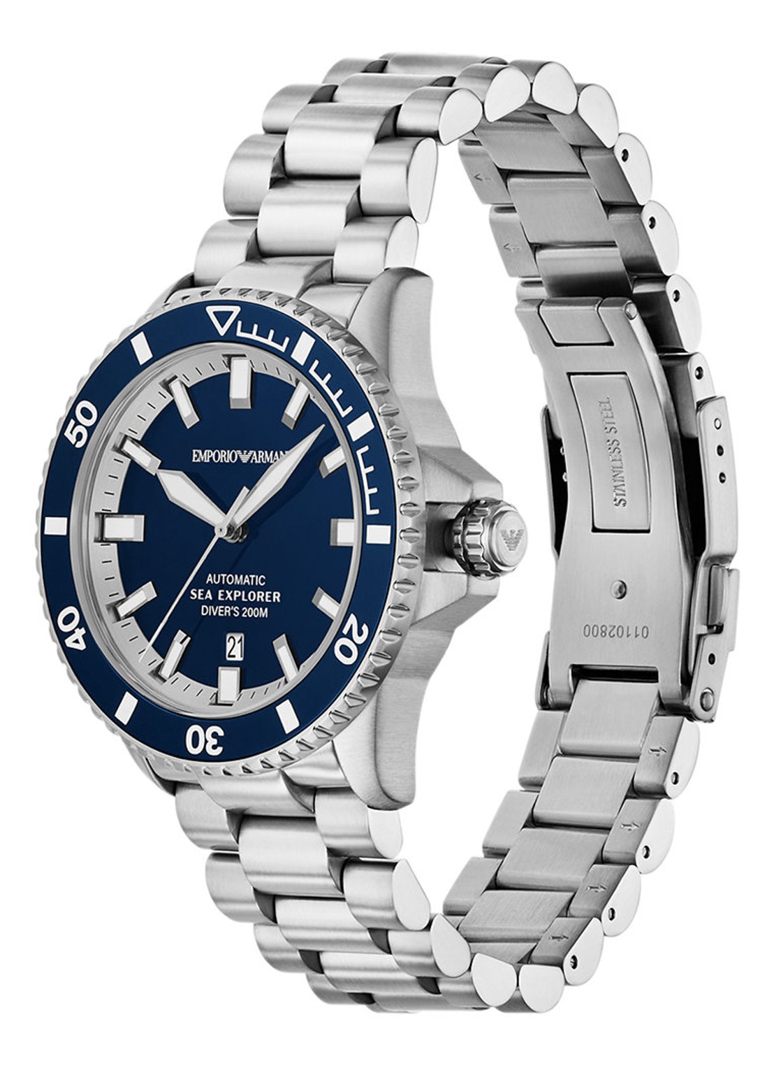Armani Horloge AR60087 - detail 4 zilver