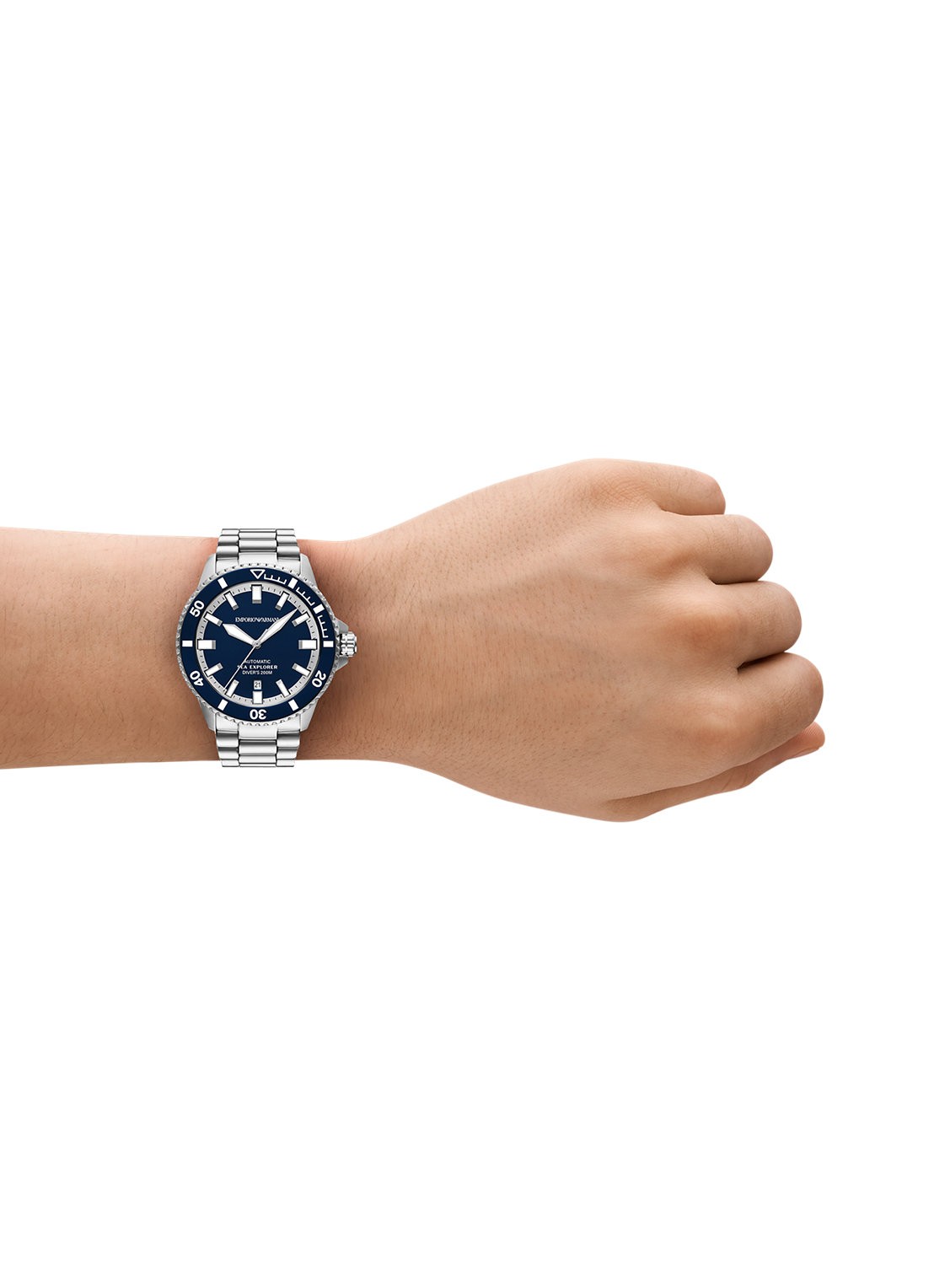 Armani Horloge AR60087 - detail 5 zilver