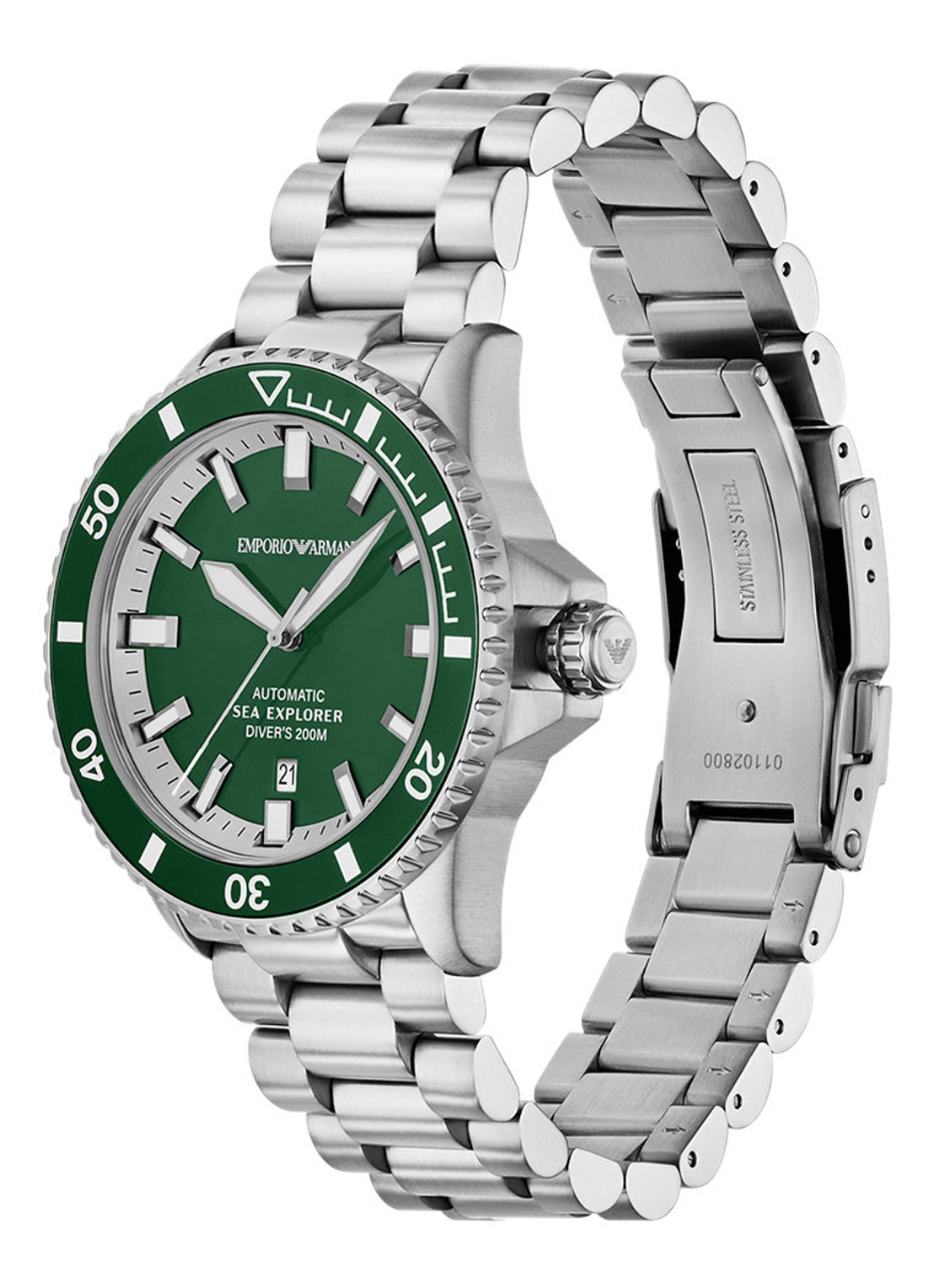 Armani Horloge AR60088 - detail 4 zilver