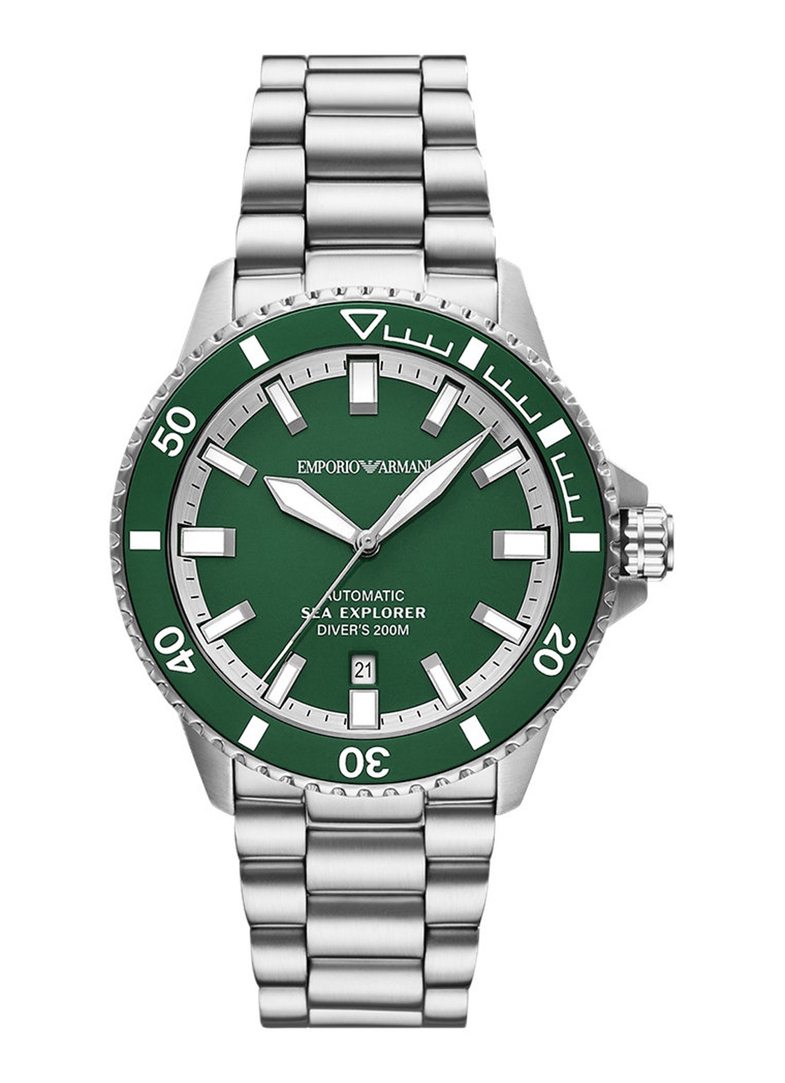Armani Horloge AR60088 - voorkant 6 zilver
