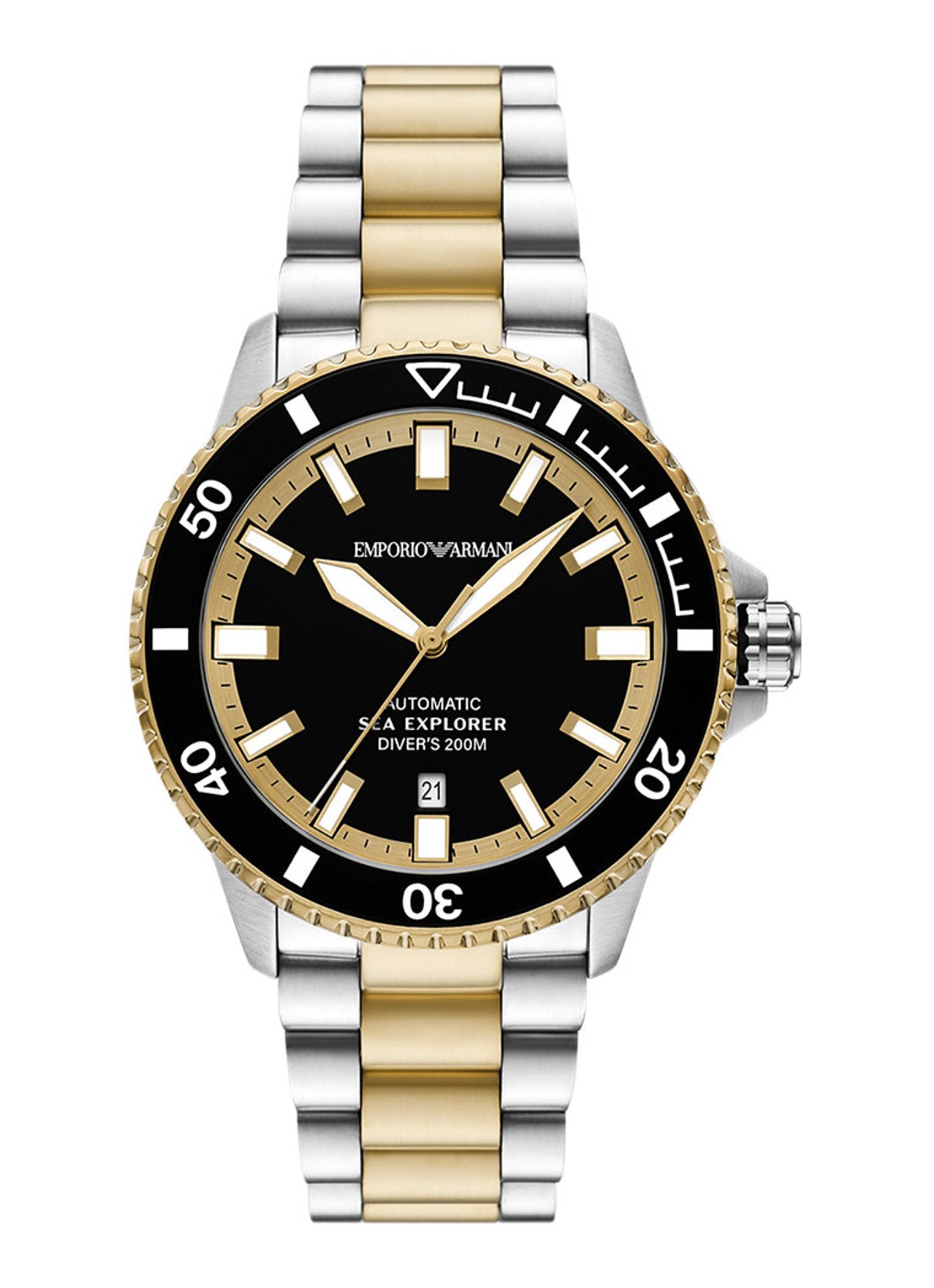 Armani Horloge AR60089 - voorkant zilver