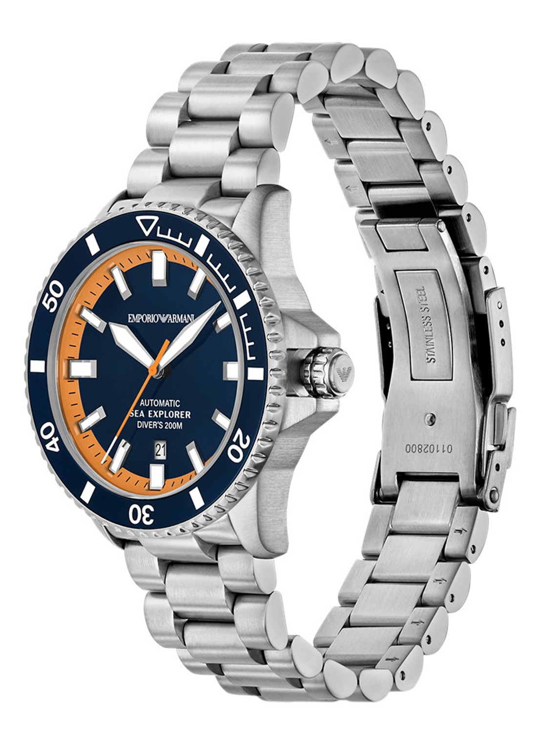 Armani Horloge AR60090 - detail 5 zilver