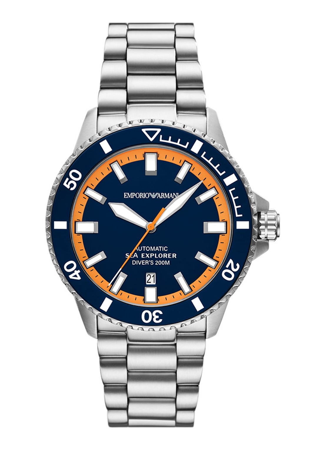 Armani Horloge AR60090 - voorkant zilver