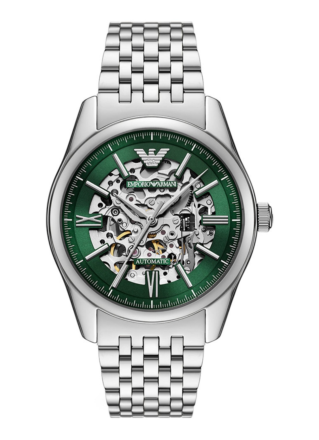 Armani Horloge AR60091 - voorkant zilver