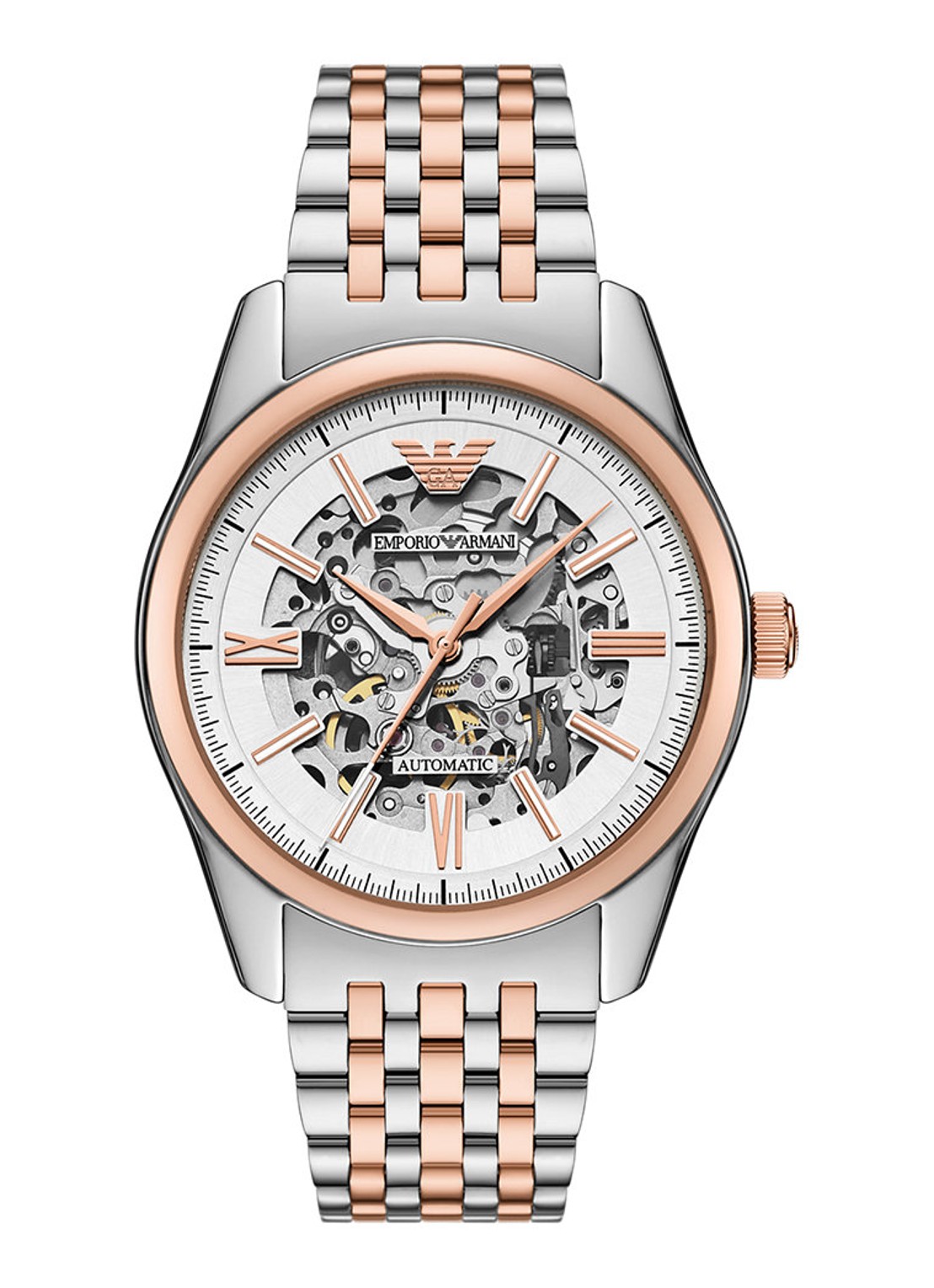 Armani Horloge AR60092 - voorkant zilver