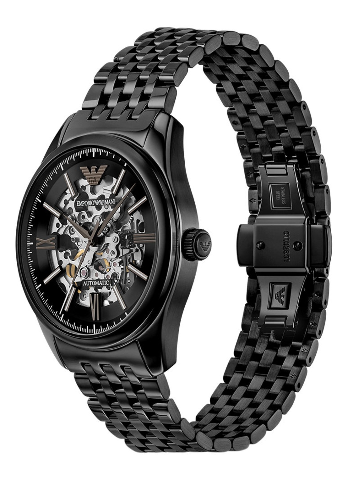Armani Horloge AR60093 - detail 3 zwart