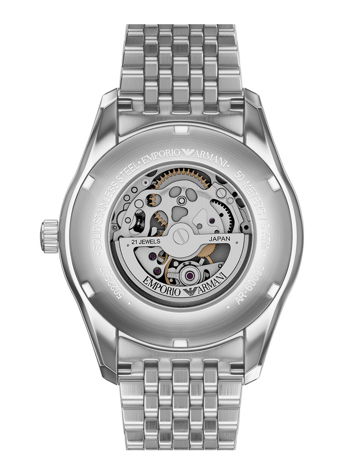 Armani Horloge AR60095 - detail 3 zilver