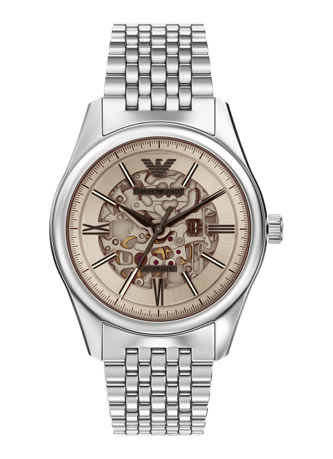 Armani Horloge AR60095 - voorkant 6 zilver