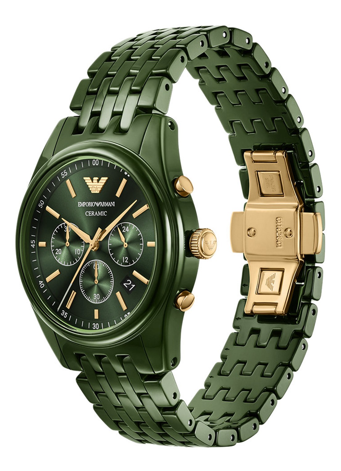 Armani Horloge AR70017 - detail 4 groen