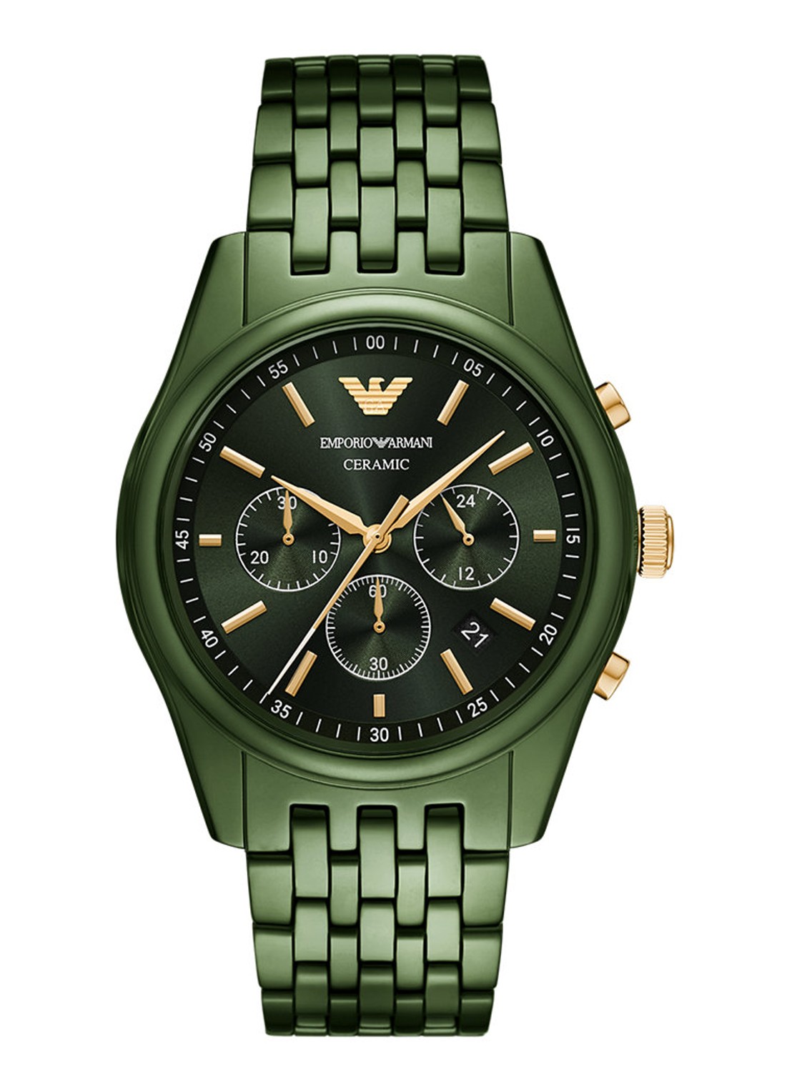 Armani Horloge AR70017 - voorkant groen