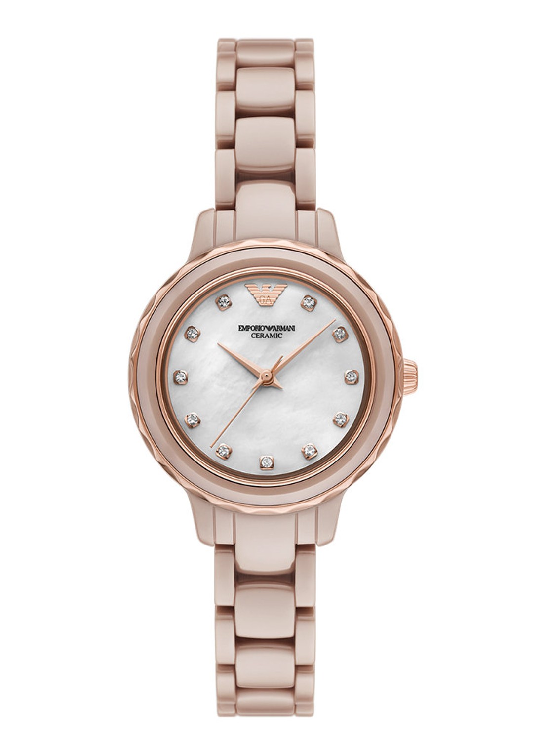 Armani Horloge AR70018 - voorkant roségoud
