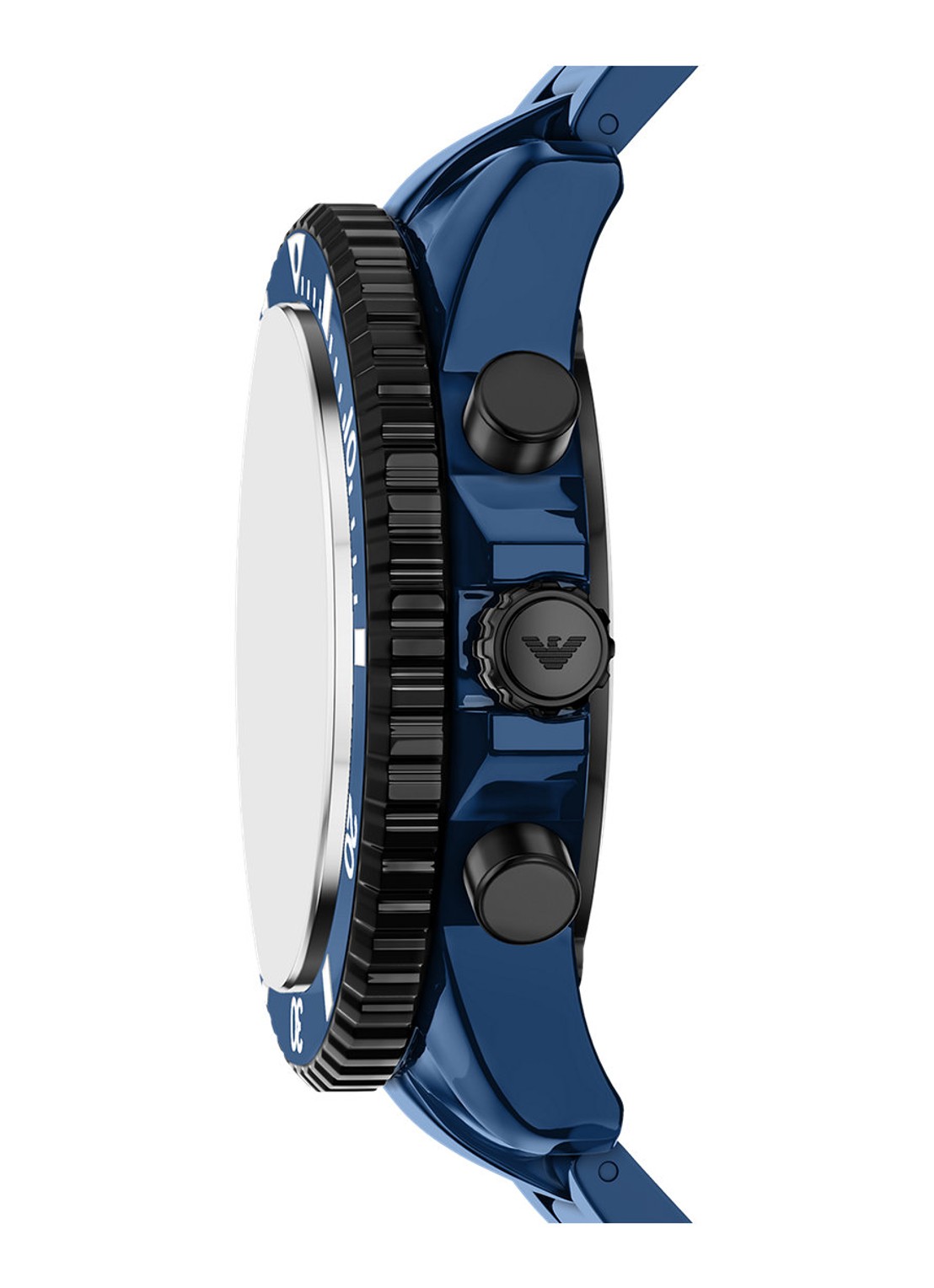 Armani Horloge AR70024 - detail 2 blauw