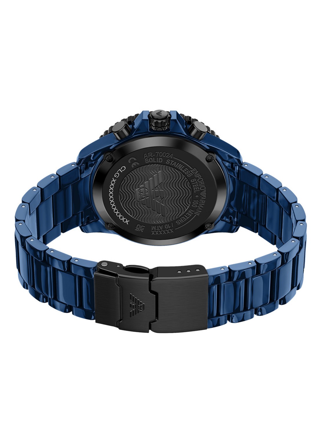 Armani Horloge AR70024 - detail 3 blauw