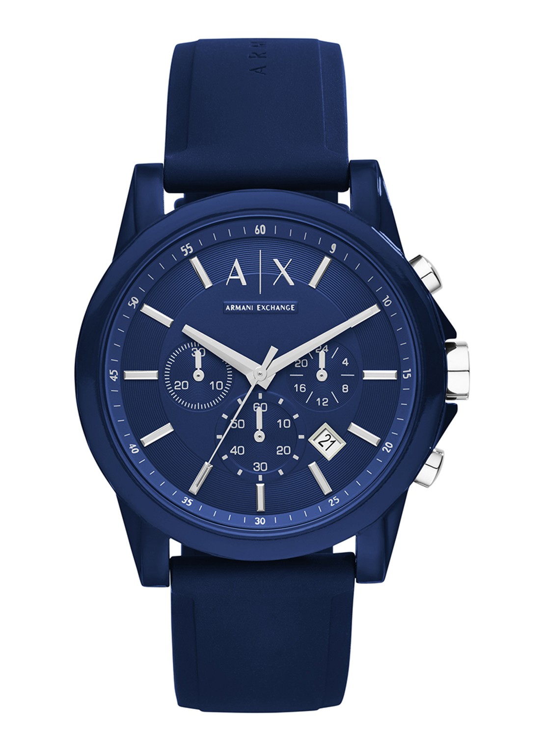 Armani Horloge AX1327 - voorkant donkerblauw