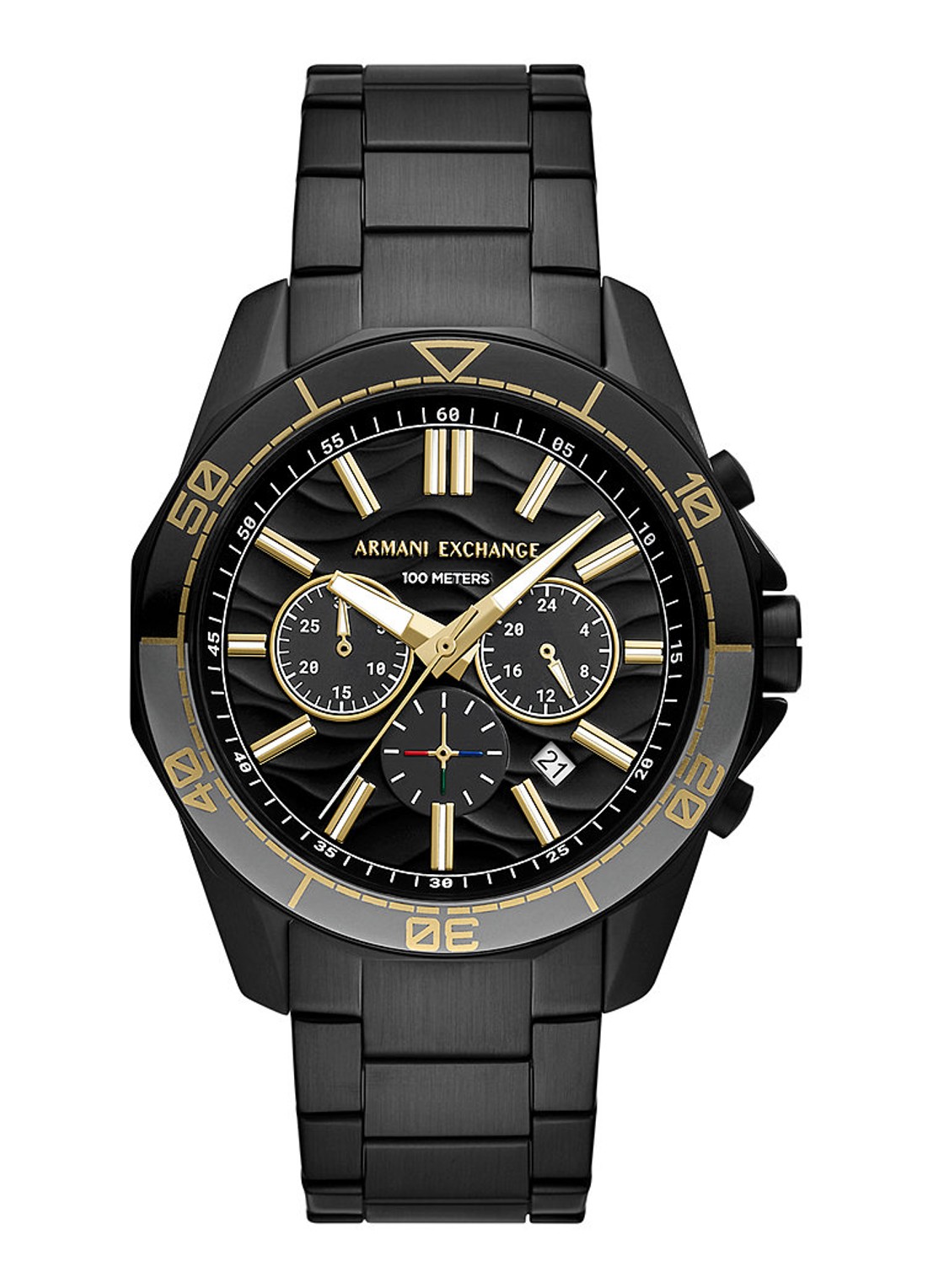 Armani Horloge AX1963 - voorkant zwart