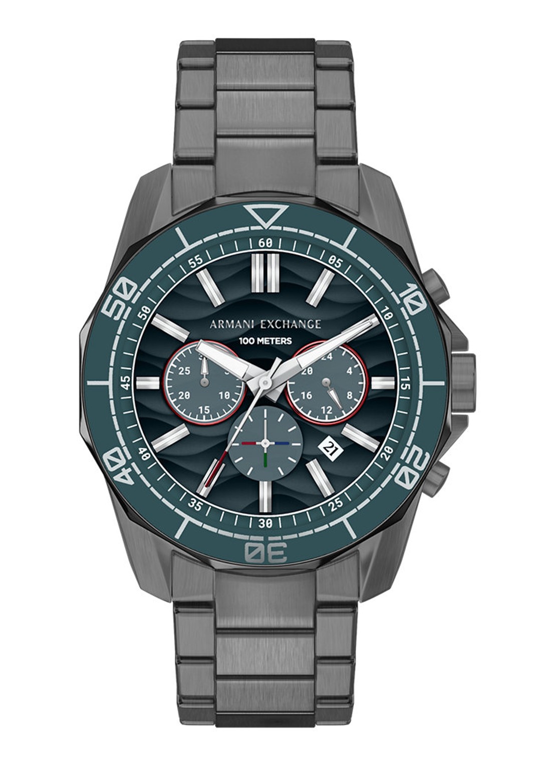 Armani Horloge AX1972 - voorkant zilver