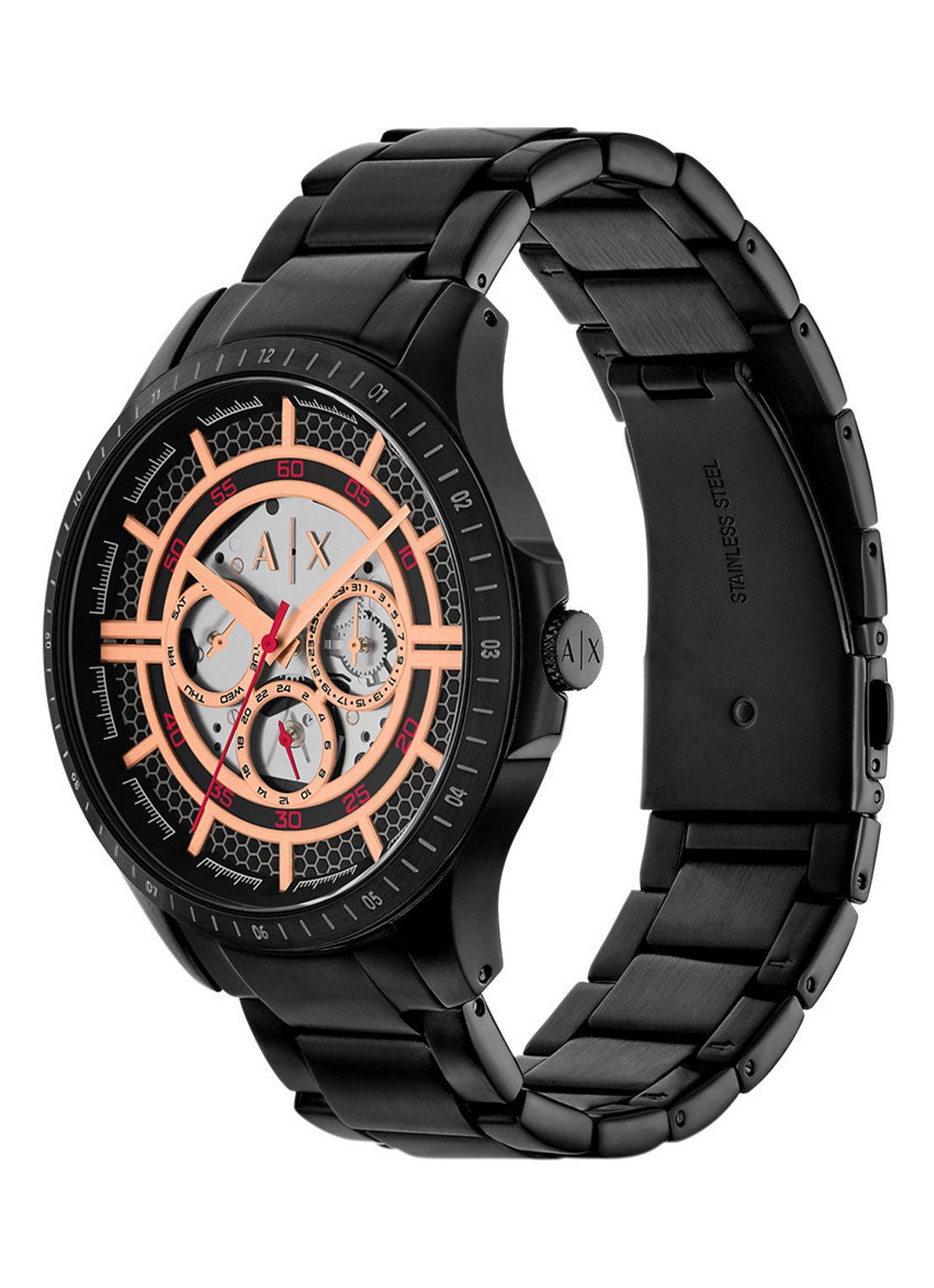 Armani Horloge AX2465 - detail 4 zwart