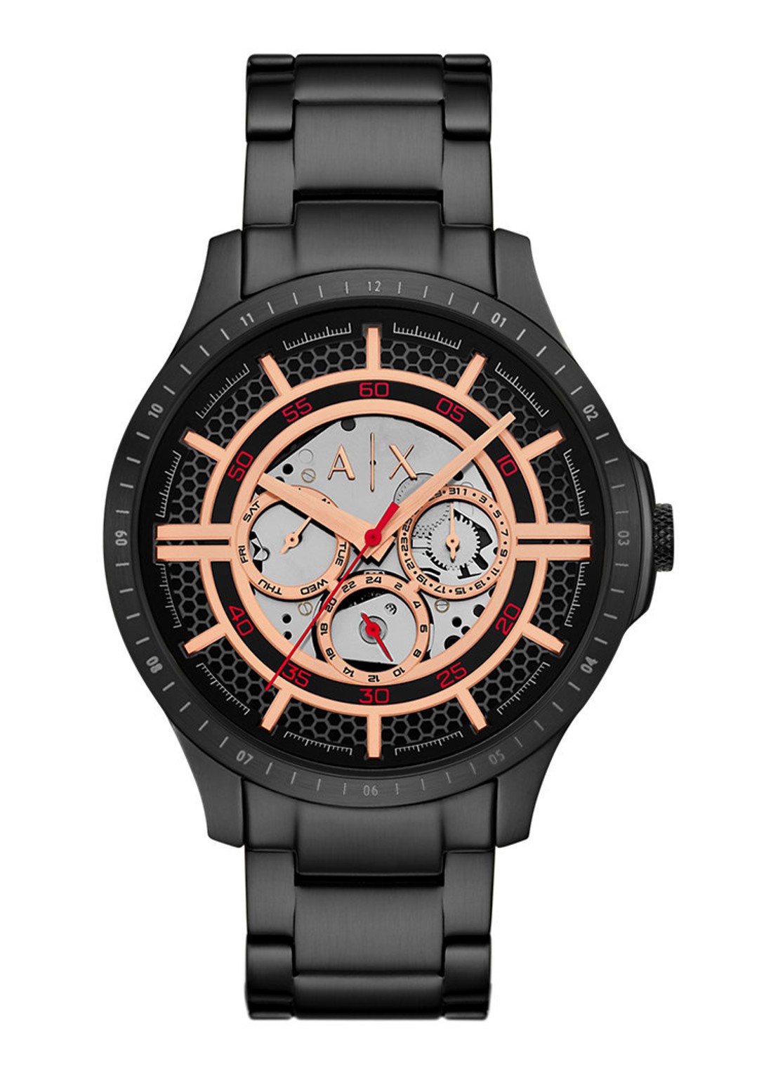 Armani Horloge AX2465 - voorkant zwart