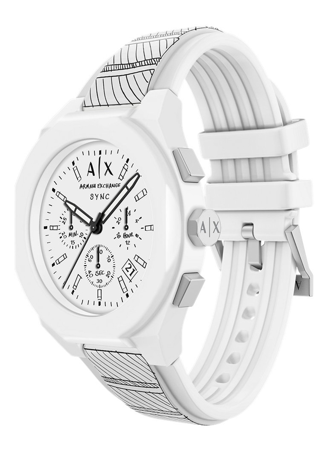 Armani Horloge AX4175 - detail 4 wit