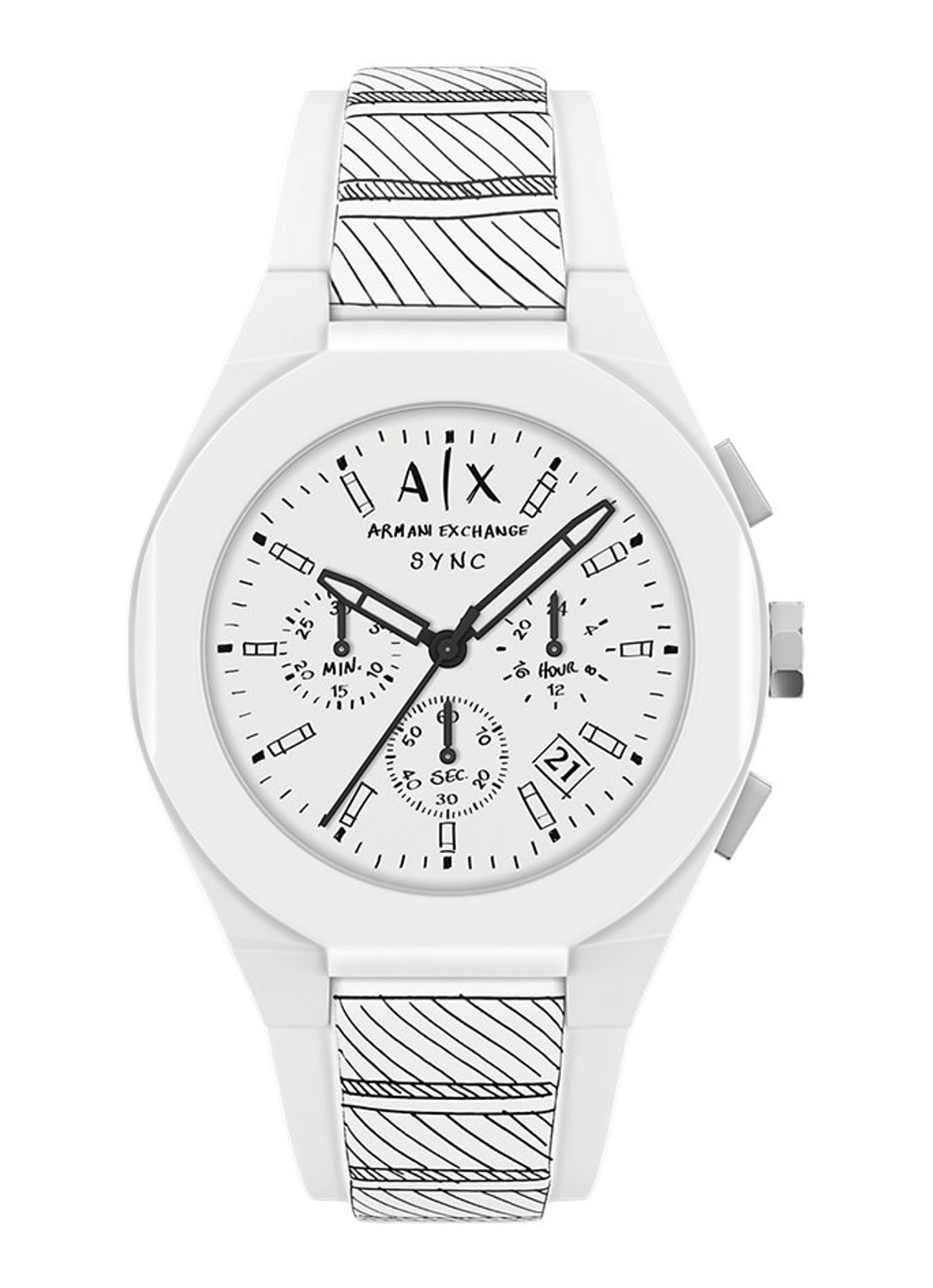 Armani Horloge AX4175 - voorkant 6 wit
