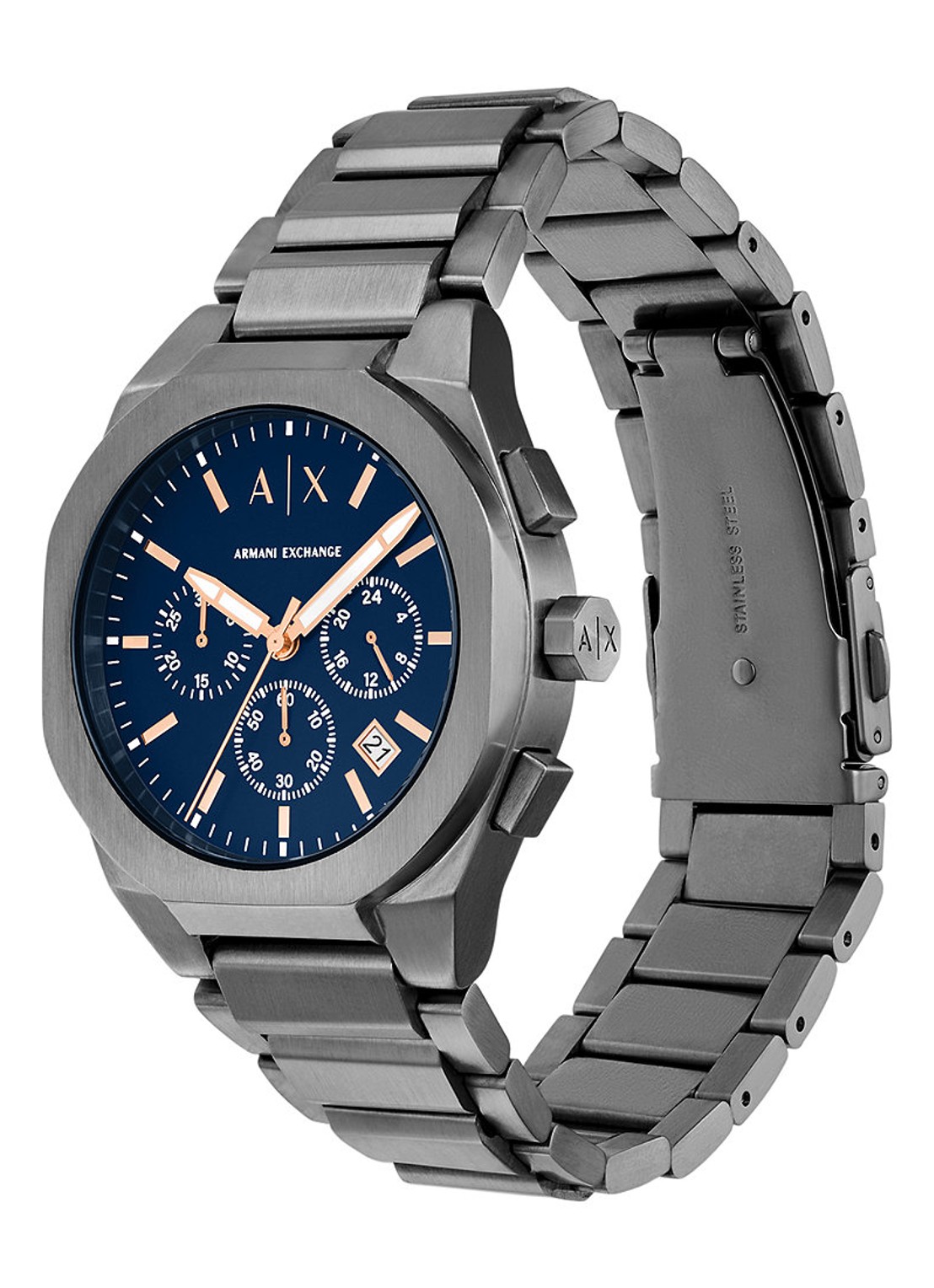 Armani Horloge AX4182 - detail 3 antraciet