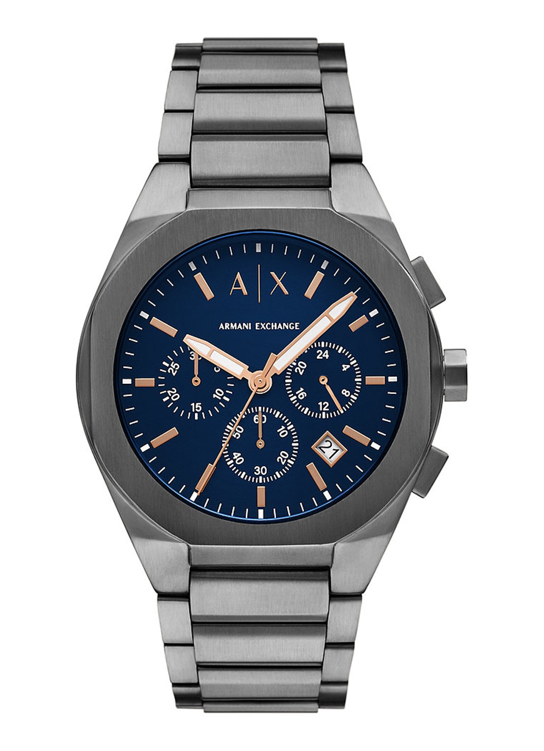 Armani Horloge AX4182 - voorkant 4 antraciet