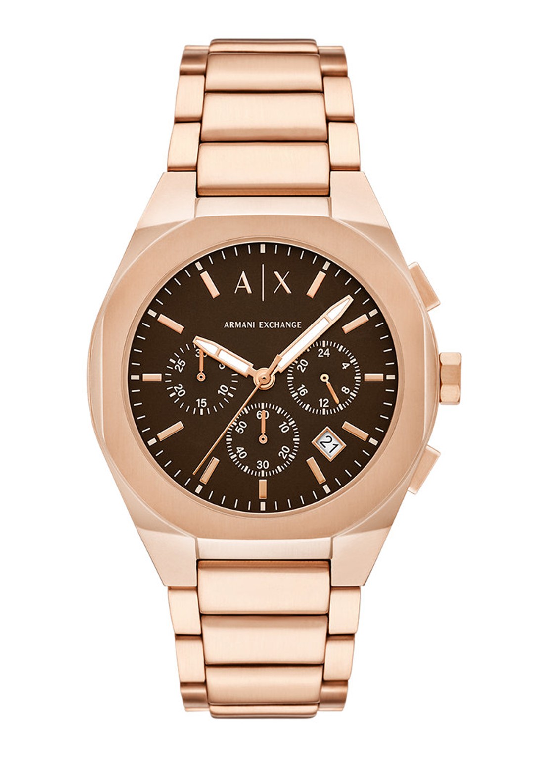 Armani Horloge AX4188 - voorkant roségoud