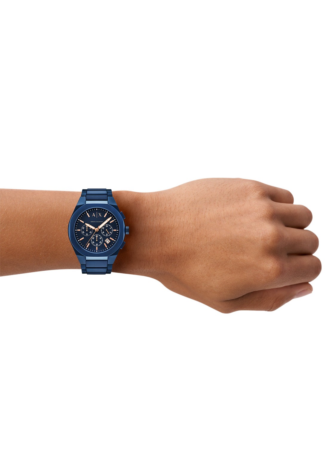 Armani Horloge AX4189 - detail 4 donkerblauw