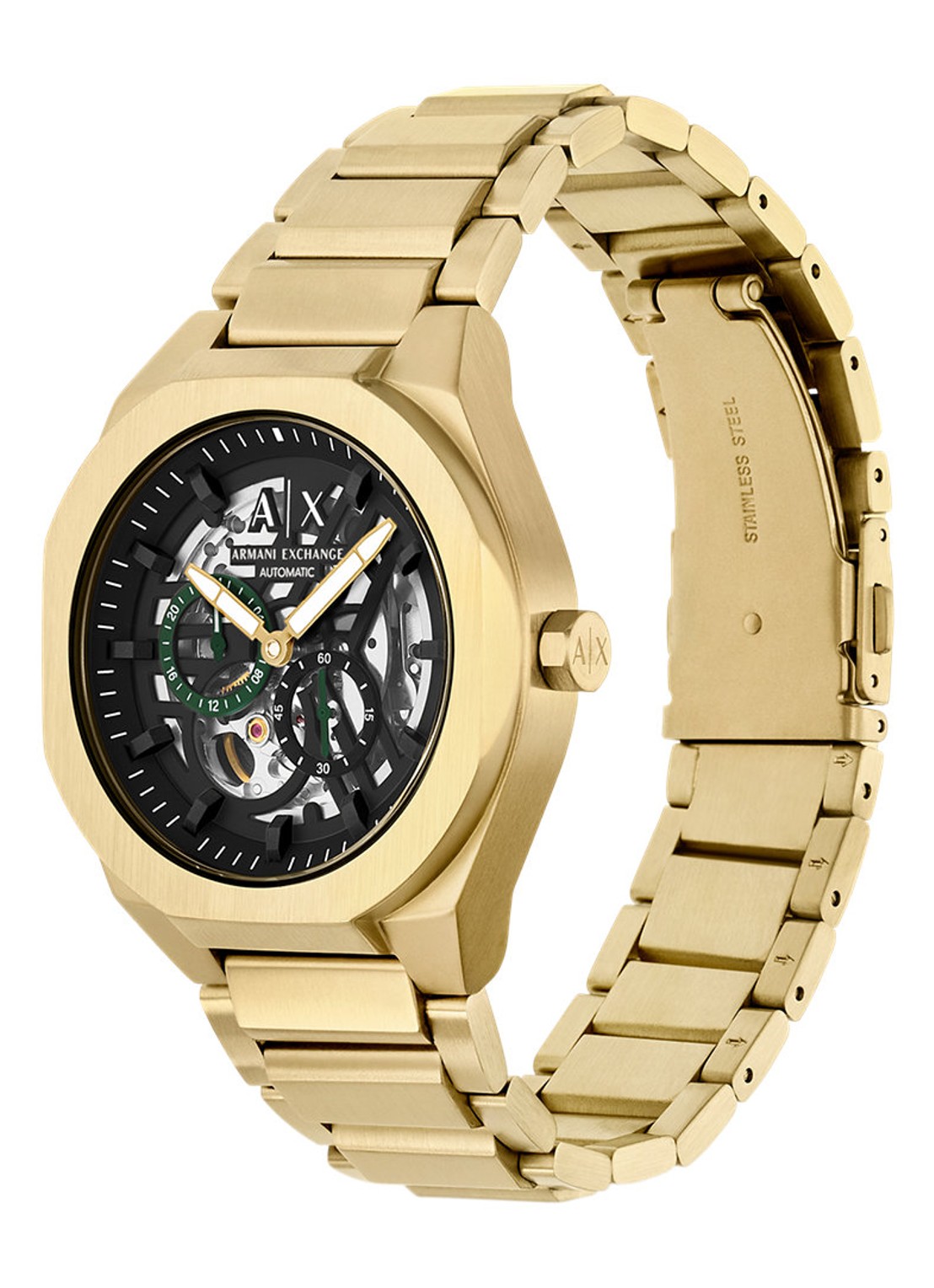 Armani Horloge AX4194 - detail 4 goud