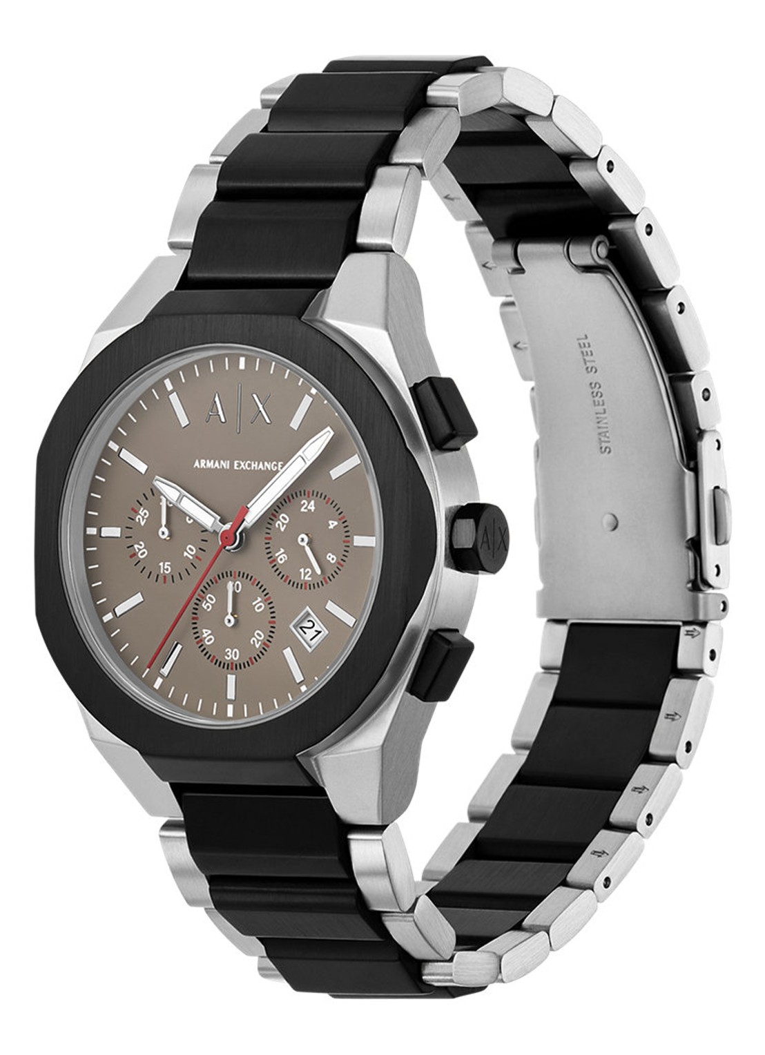 Armani Horloge AX4199 - detail 3 zilver