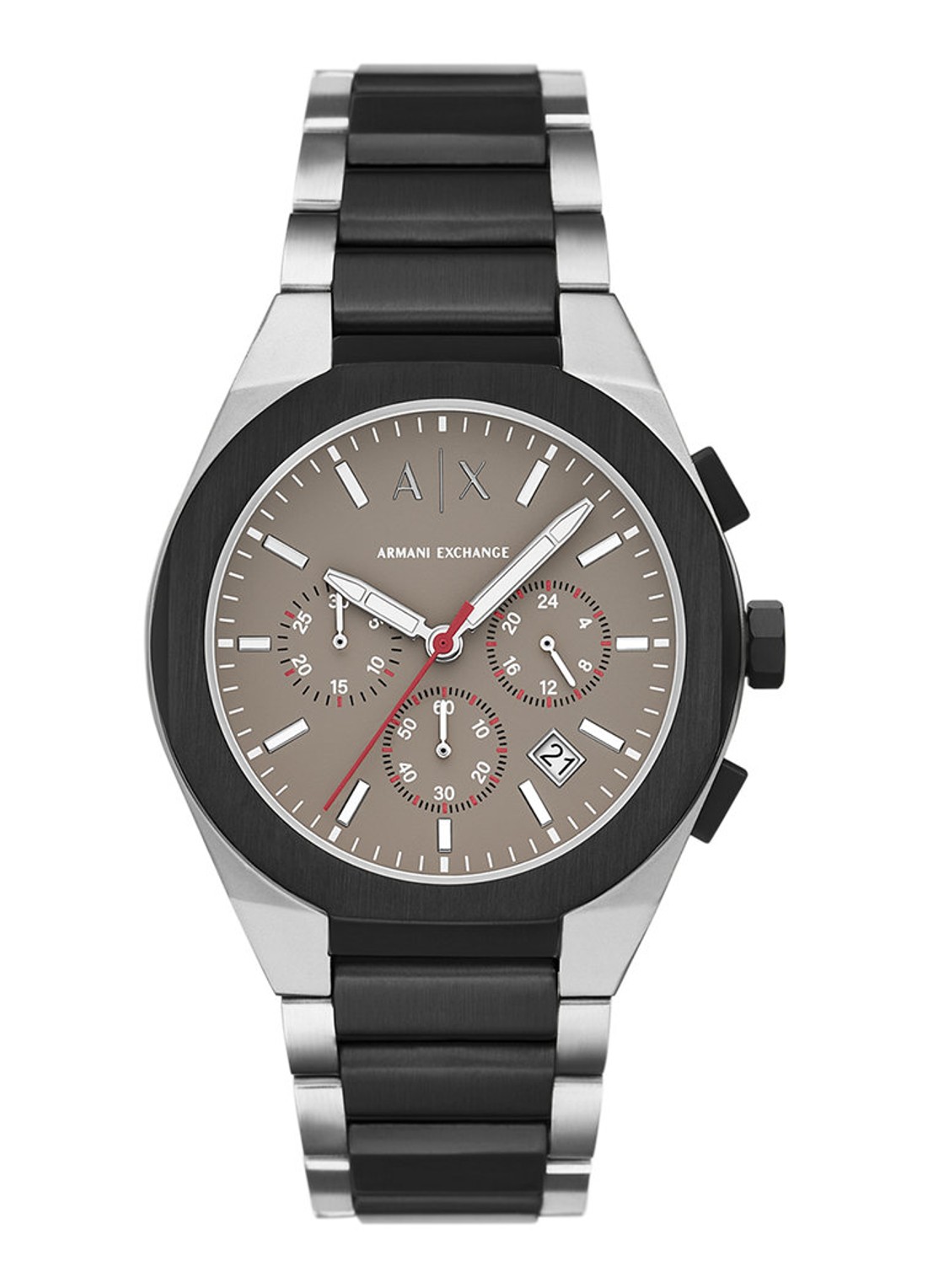 Armani Horloge AX4199 - voorkant 5 zilver