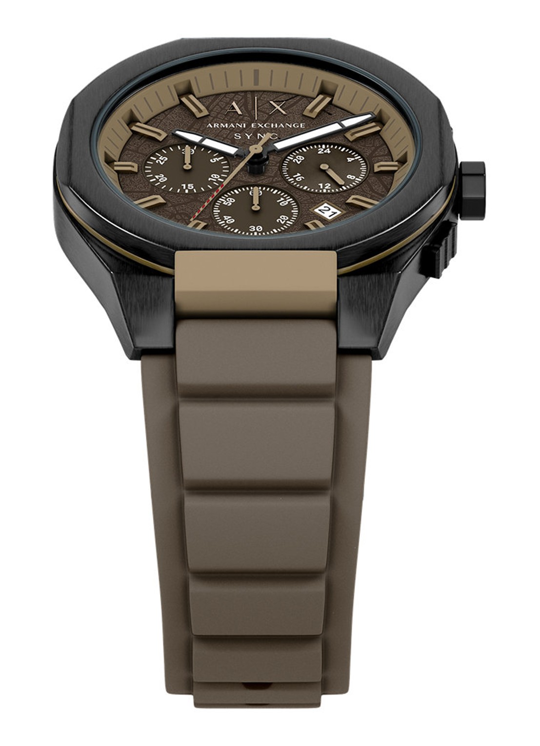 Armani Horloge AX4293 - detail 4 zwart