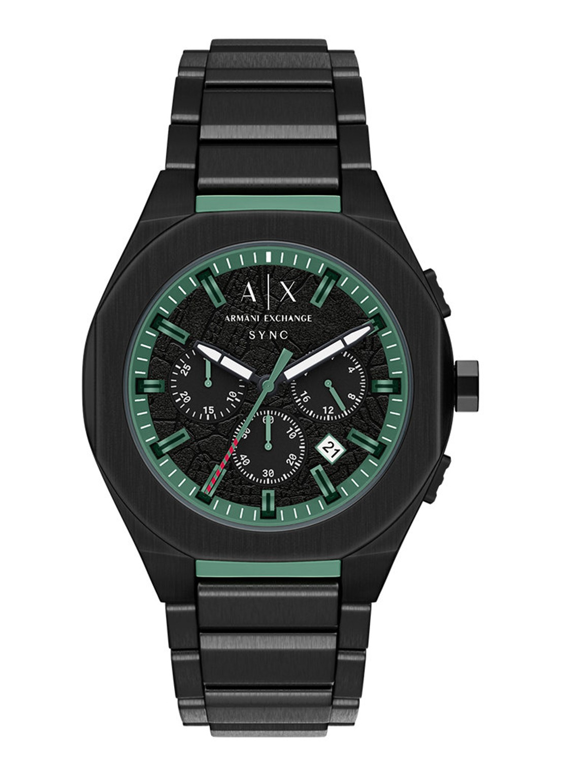 Armani Horloge AX4294 - voorkant 5 zwart