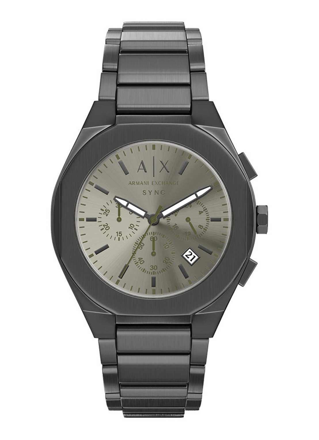 Armani Horloge AX4296 - voorkant antraciet