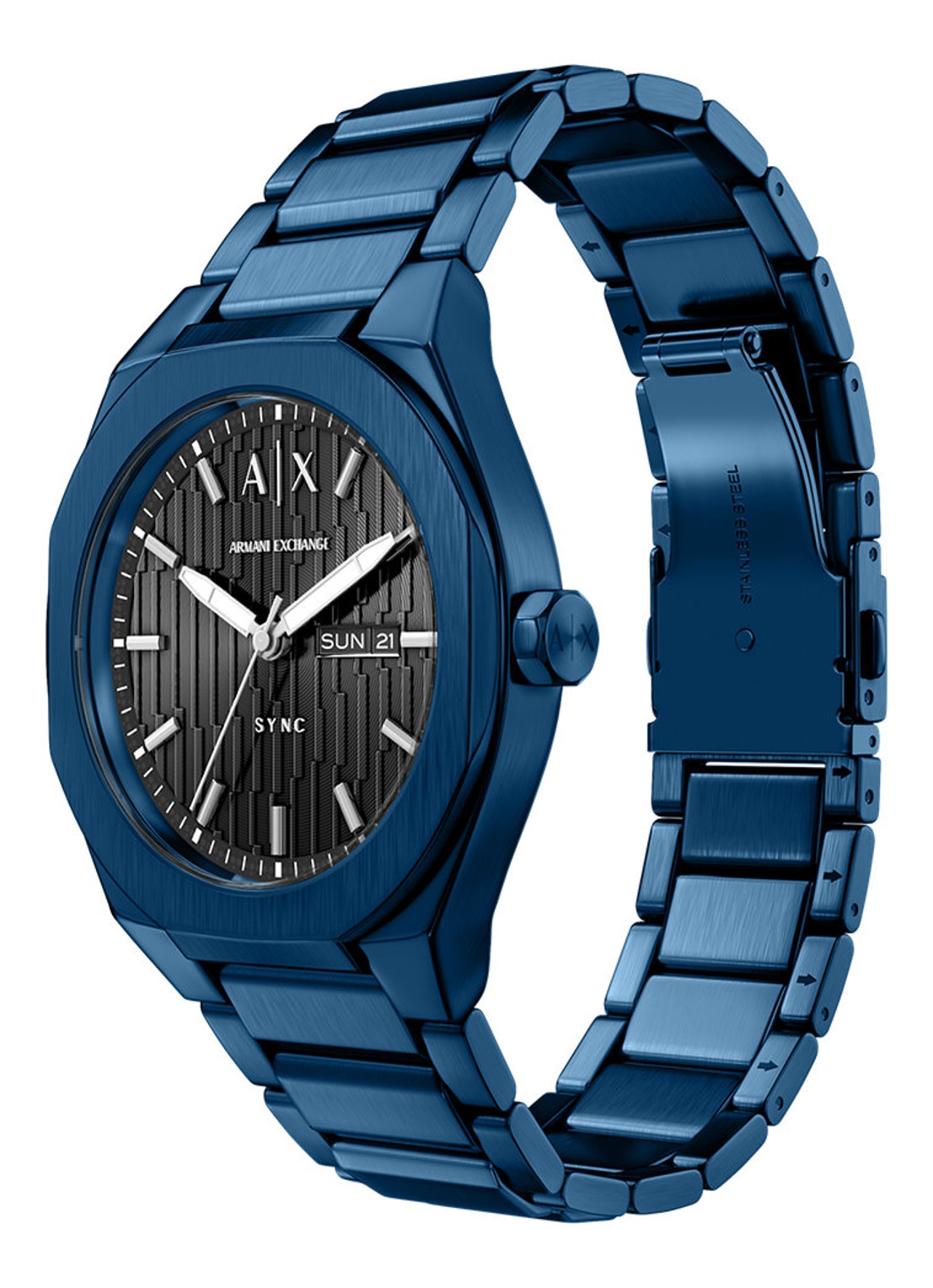 Armani Horloge AX4299 - detail 5 blauw