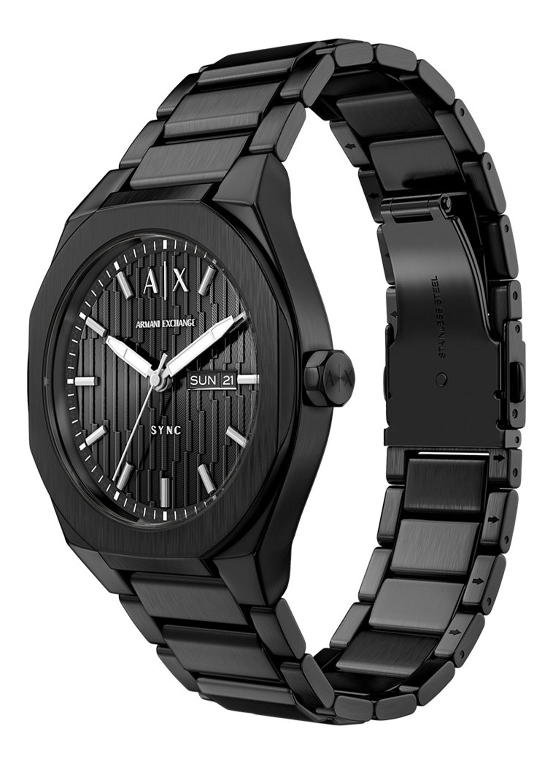 Armani Horloge AX4301 - detail 4 zwart