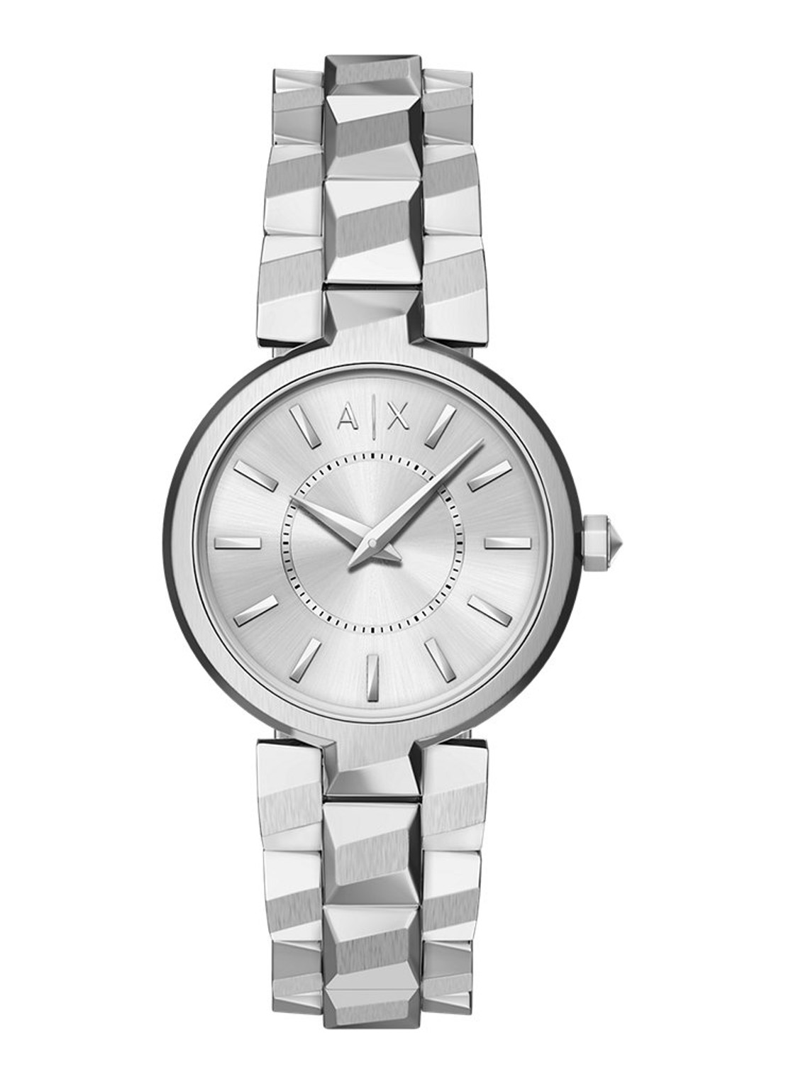 Armani Horloge AX4405 - voorkant zilver